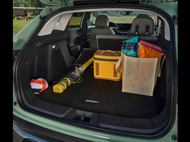 Cargo area of the 2025 Chevy Trax