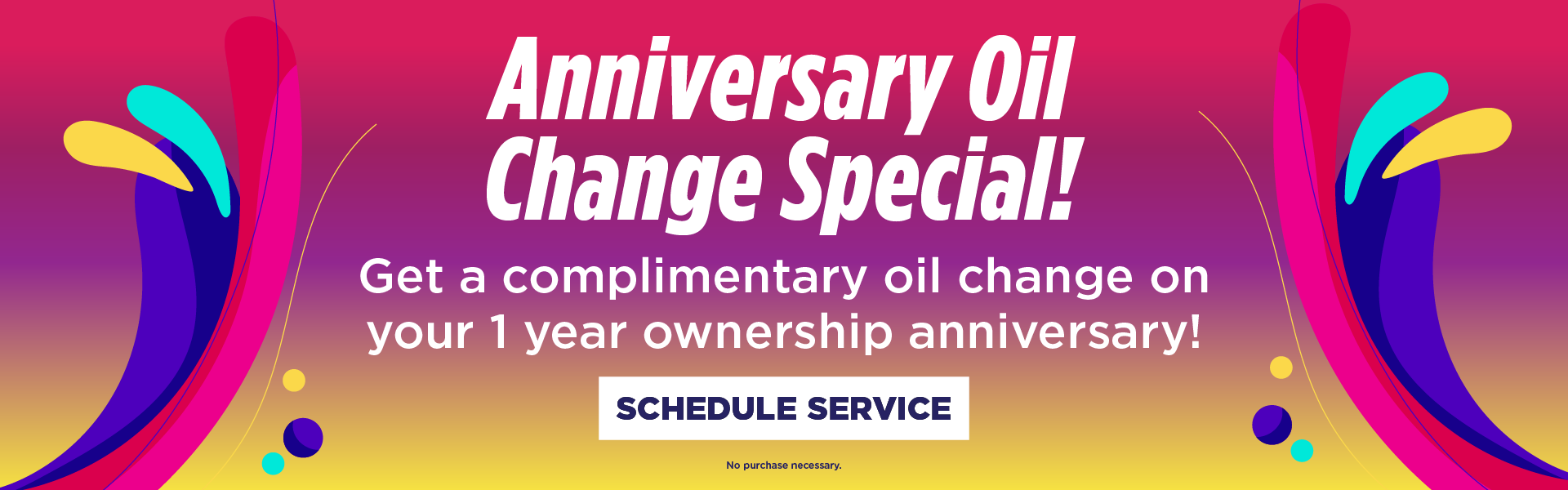 Anniversary Oil Change Special!