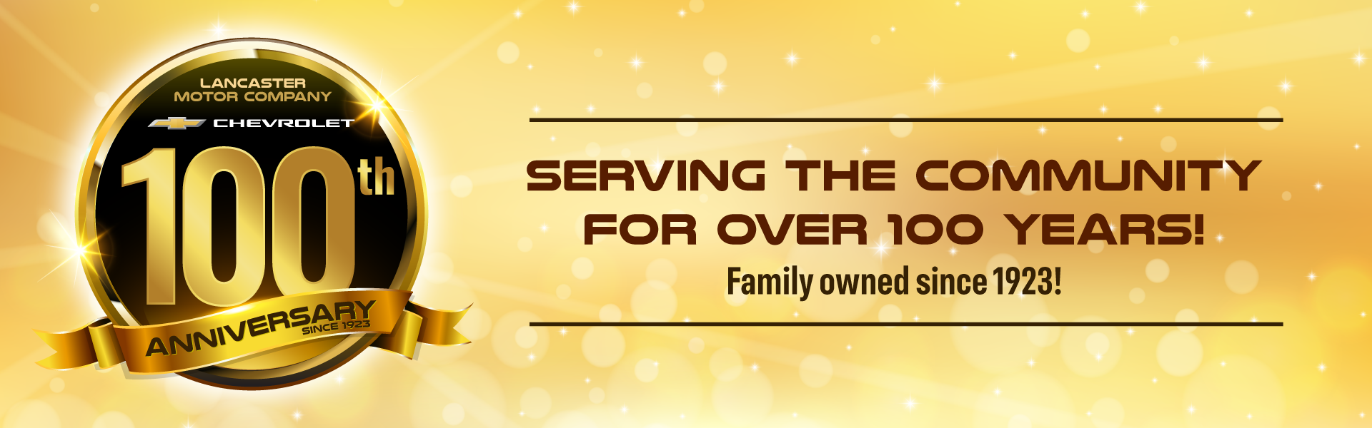 100th anniversary banner July 2025