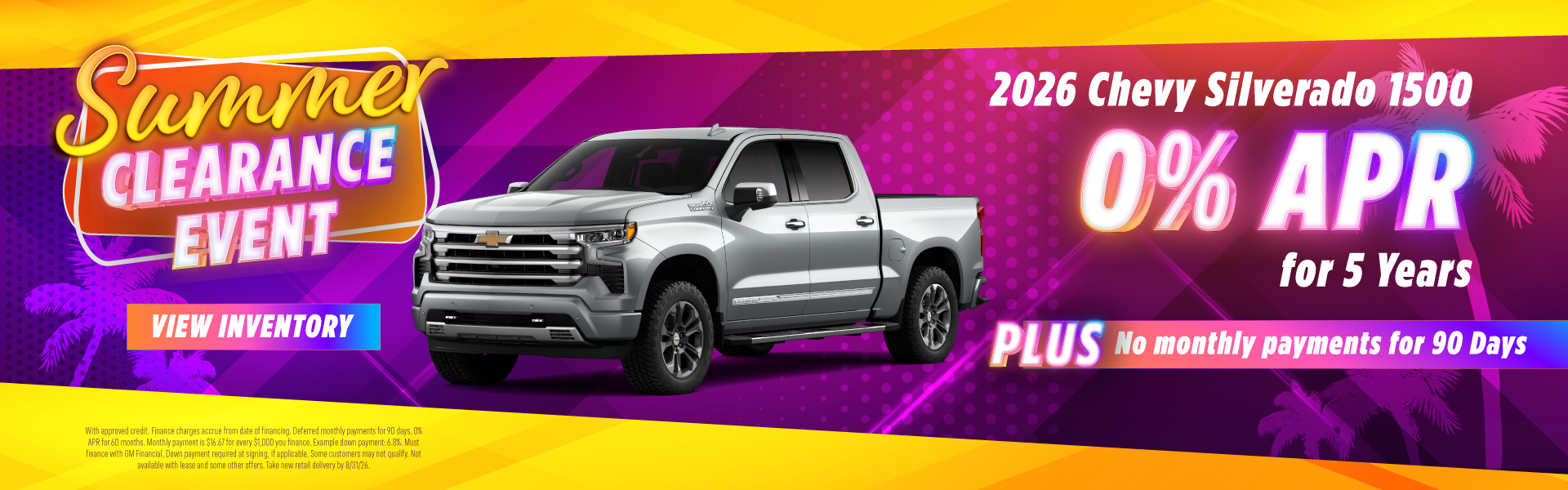 2026 Chevy Silverado 1500 0% APR for 5 Years
